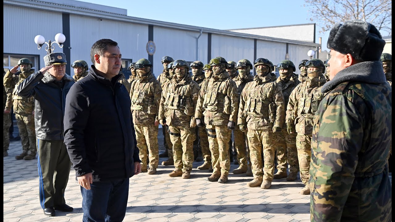 Садыр Жапаров принял участие в открытии нового здания Управления ГКНБ по Жалал-Абадской области