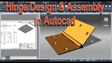 Door Hinge Tutorial in Autocad (English Instruction)