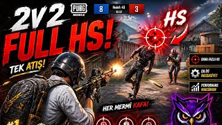 Full Hs attım 🔥 2v2 wow modu Pubg mobile 