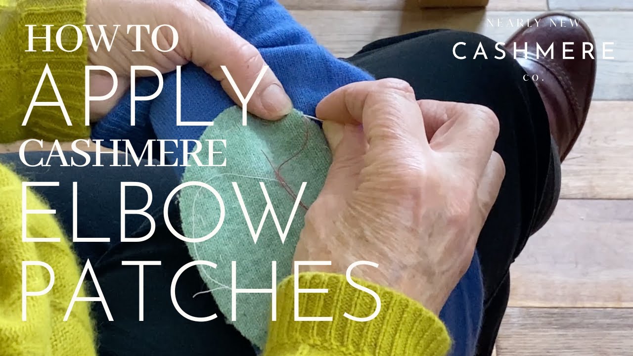 HOW TO APPLY ELBOW PATCHES TO CASHMERE SWEATERS! Hand application