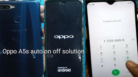 Oppo A5s auto restart how to Oppo mobile  auto on off problem solution