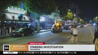 Hollywood stabbing: Man in critical condition, 2 suspects at large