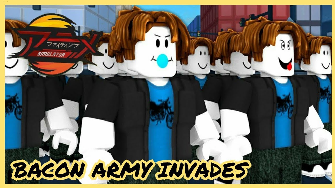 I CREATED MY OWN BACON ARMY IN ROBLOX ANIME FIGHTING SIMULATOR 