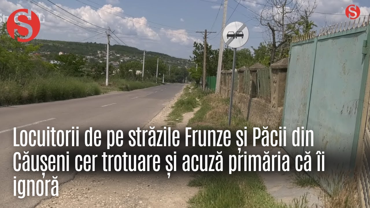 Locuitorii de pe străzile Frunze și Păcii din Căușeni cer trotuare și acuză primăria că îi ignoră