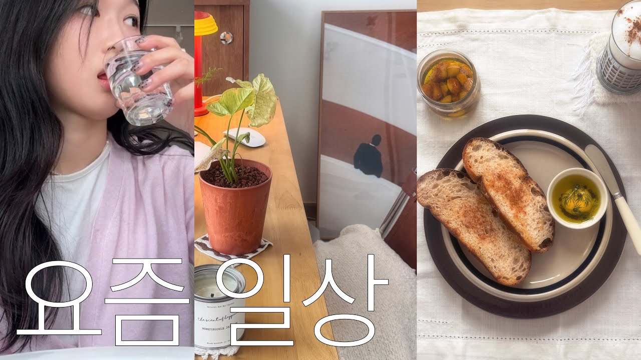 Vlog. 브런치 러버 식물 러버의 삶. 최고의 시금치 요리. 갈릭콩피. 에그콩피. 숨은 핫플 봉리단길. 일상 브이로그