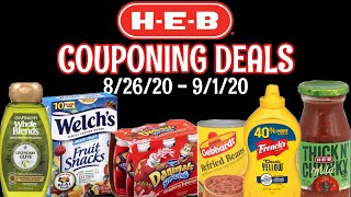HEB COUPONING DEALS 8/26 - 9/1