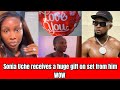 Sonia Uche receives a huge gift on set fro him . WOW