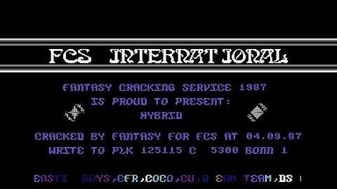 Fantasy Cracking Service (FCS) Intro  12 ! Commodore 64 (C64)