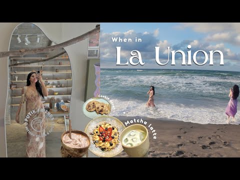 Exploring La Union 🌊 : Cafe, Food, and Sunset Views! 🏄♂️🌅 | Travel Vlog