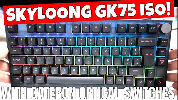Whatgeek Skyloong GK75 Mechanical Keyboard With Hotswap Optical Gateron Switches