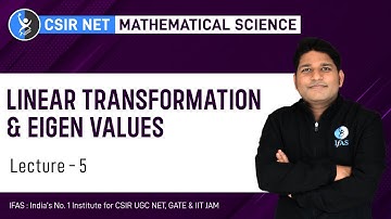 Linear Algebra Linear Transformation & Eigenvalue CSIR NET Mathematics