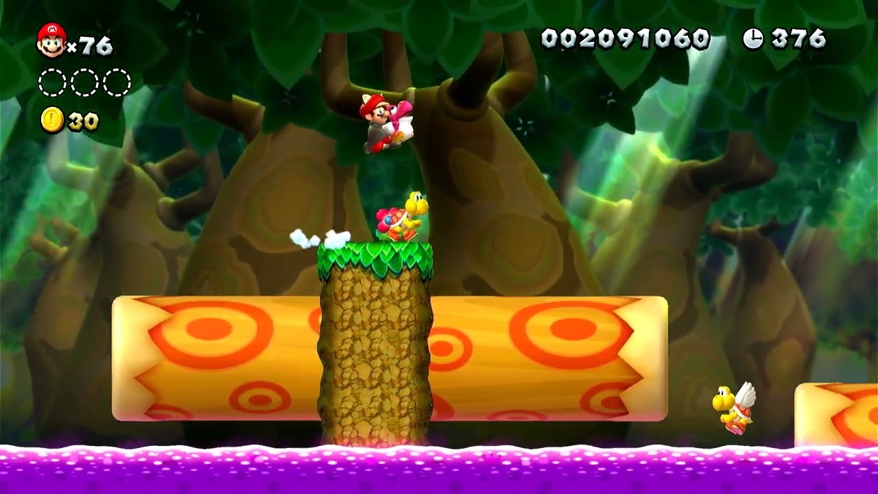 New Super Mario Bros. U Deluxe - World 5 Part 1 (100%) | No Commentary