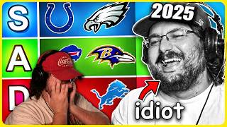 Reacting to My 2025 NFL Tier List (i'm an idiot)