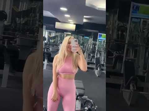 Türk fenomen kızdan spor salonunda tiktok akım videosu Twerk twerking tayt dans #shorts