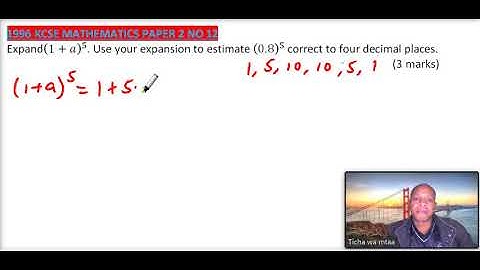 1996 KCSE MATHEMATICS PAPER 2 NO 12