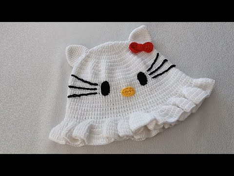 ÇOK KOLAY!! ✅HELLO KİTTY ŞAPKA YAPILIŞI✅Hello Kitty Trend Hat