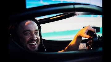 Harry Potter star Tom Felton drives the Envision Racing Formula E sim