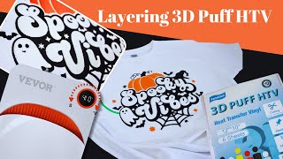 3D Puff Heat Transfer Vinyl, HTV Puff Vinyl for Amazing Designs