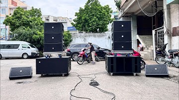 Dàn âm thanh sự kiện - Line array 40Neo & Sub hầm đôi 50 coil127 - phục vụ 600 khách ngon lành !
