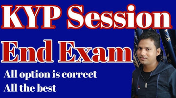KYP BS-CIT End Test || KYP Session End Exam