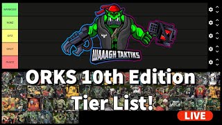 Orks Index 10th Tier List! Who Da Biggest and Da Baddest?