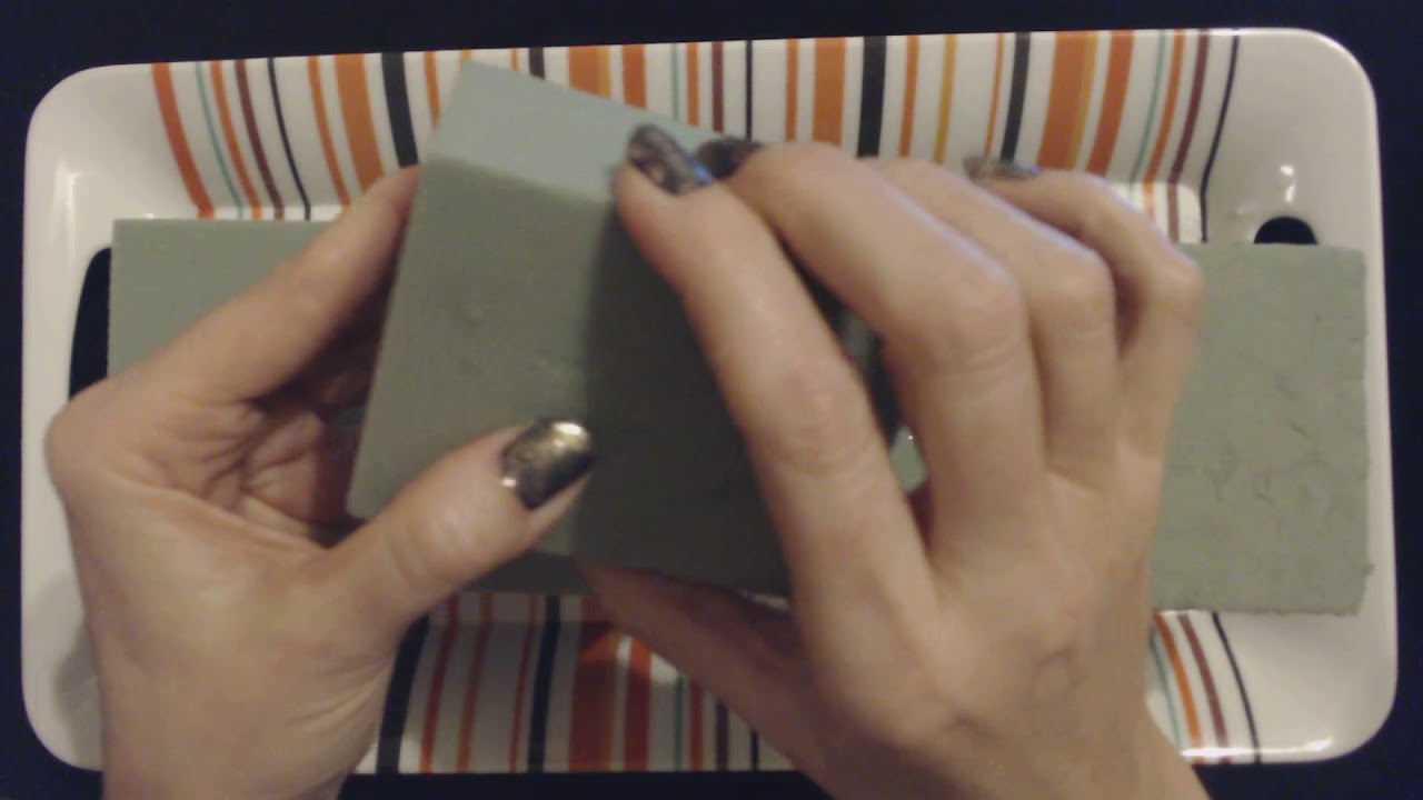 ASMR Request Squeezing/Handling Wet Floral Foam (Whisper Intro) YouTube