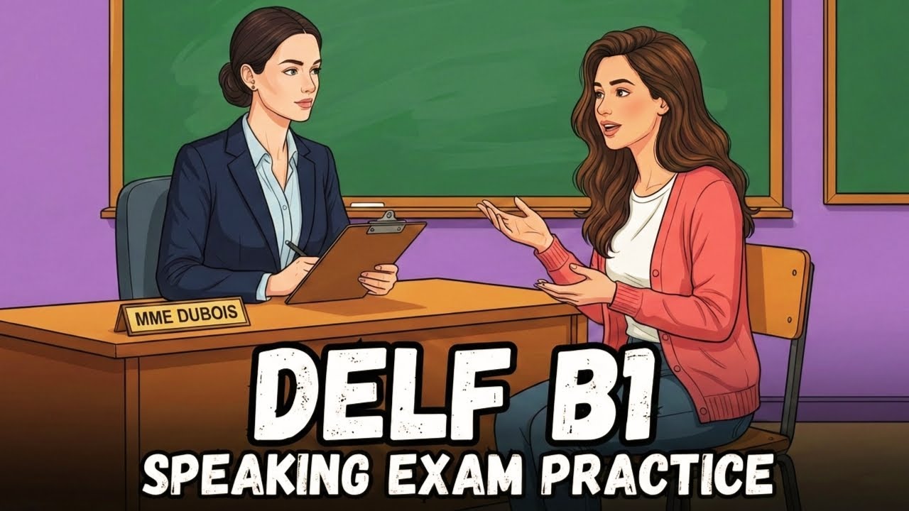 DELF B1 Production Orale (French) : Full Exam Simulation | Score 25/25 in Speaking Test
