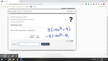 Factoring with Greatest Common Factors