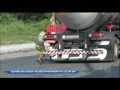 Quadrilha rouba combustível com o caminhão em movimento