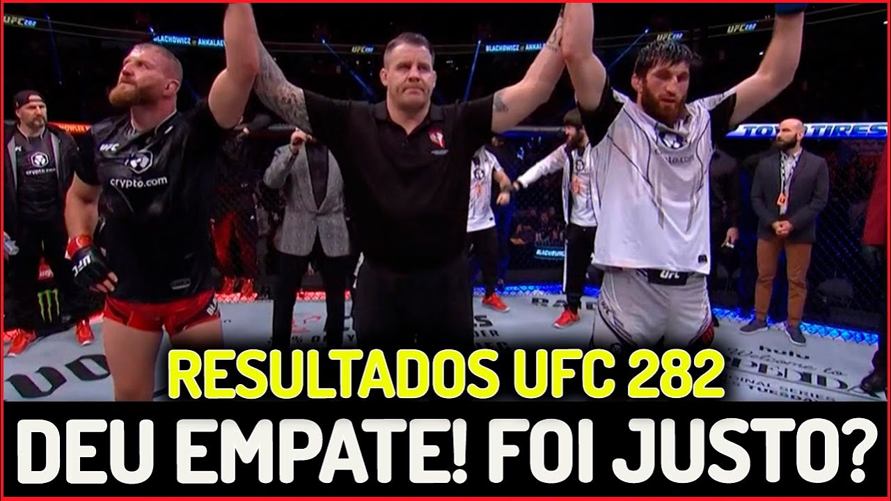 JAN BLACHOWICZ E MAGOMED ANKALAEV ARBITRO MARCARAM EMPATE! FOI JUSTO? ( RESULTADOS UFC 282)