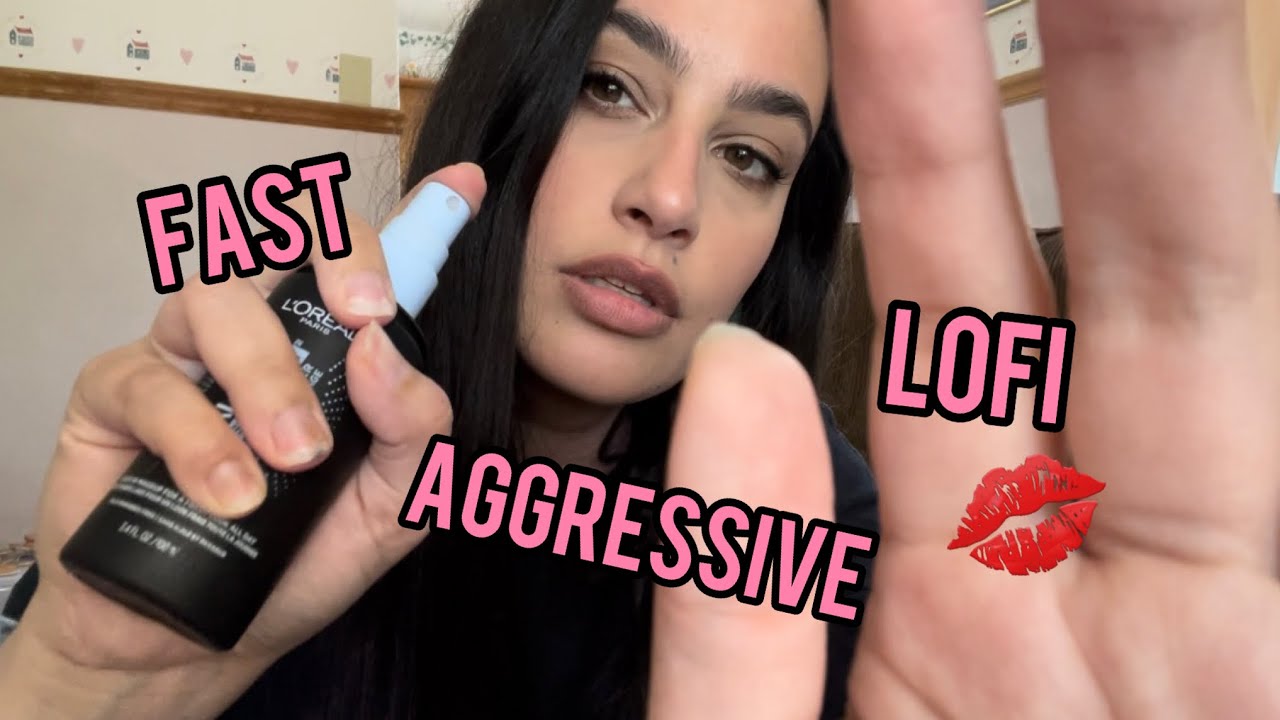 FAST and AGGRESSIVE Makeup Application ASMR (LoFi)
