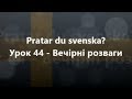 Шведська мова: Урок 44 - Вечірні розваги