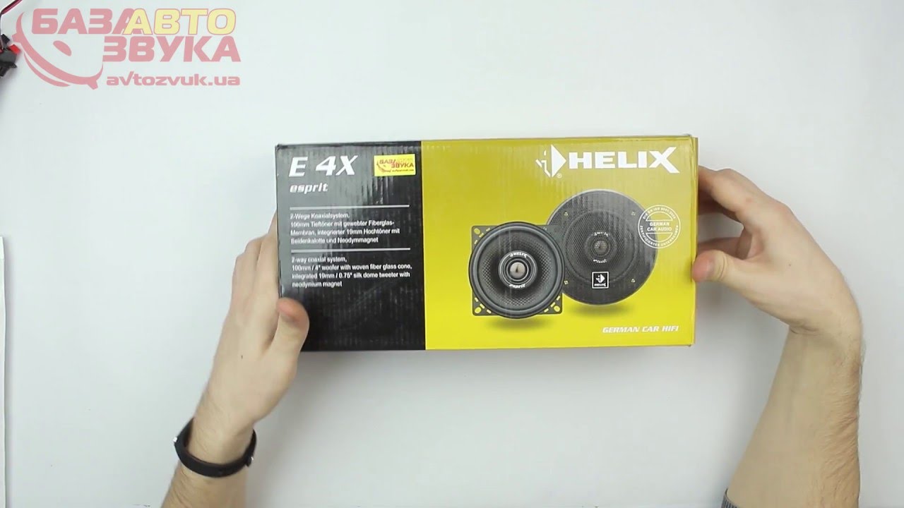Автоакустика Helix E 4X Esprit 2-полосная коаксиальная - YouTube