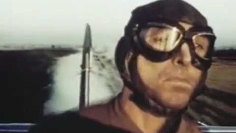 Crop Dusting in 1956 - In cockpit view