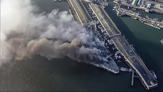 Fire Destroys Pier 45 Warehouse on San Francisco's Fisherman's Wharf