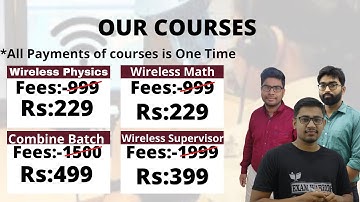 Wireless Operator Mains  || Wireless Operator mains Preparation strategy || Wireless mains batch
