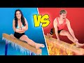 Hot vs cold gymnastics challenge