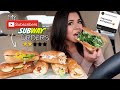 EATING MY Subscribers SUBWAY ORDERS! | Steph Pappas