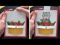 Interactive card tutorial. Cute surprise slider card for Mother's day, Birthday