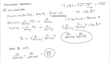 Directional Derivatives and the gradient - libre text #27, 13.6