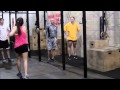 Lloyd Weema &amp; CrossFit Steadfast members do burpees in Savannah Georgia