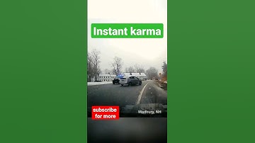 The Best Instant Karma 🤣 #dashcam #karma #police #dashcamvideos