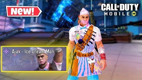 *NEW* Ajax Ice Cream Man Gameplay in COD Mobile Season 7 2023 | Heat Wave Battle Pass
