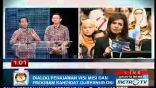 Jokowi Ahok : Debat Cagub DKI Jakarta 2012 - Jakarta Memilih 