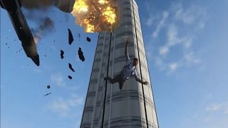 GTA 5 MOD PC - Burj Khalifa vs Plane