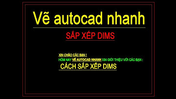 Sắp xếp dim chuyen nghiệp trong Autocad !