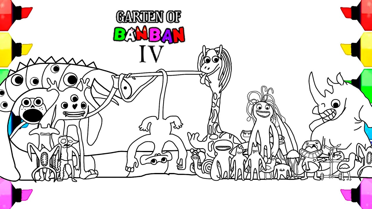 Garten of Banban 04 coloring page