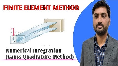 |Finite Element Method| |Problem On Numerical Integration (Gauss Quadrature Method)| Lecture-22