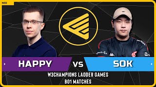 WC3 - [UD] Happy vs Sok [HU] - Bo1 Match - W3Champions Ladder Games