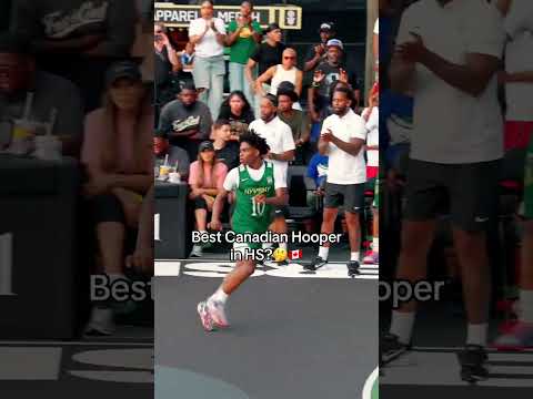 Javion Tyndale pulled up to NYvsNY and went CRAZY😳🇨🇦 #fyp #canada #basketball #javiontyndale #nyc
